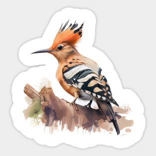 Hoopoe Bird On A Tree 3.0 Sticker